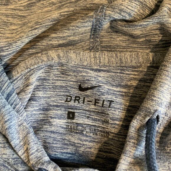 Nike Sweatshirt Womens S Small Shark Dri Fit Lightweight Cropped Spacedye Hoodie - Picture 8 of 13